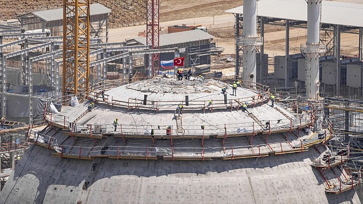 Concreting of Akkuyu 1&#39;s inner containment dome completed