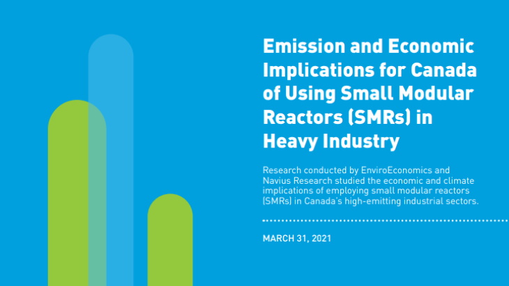 Study highlights benefits of SMRs to Canadian industries