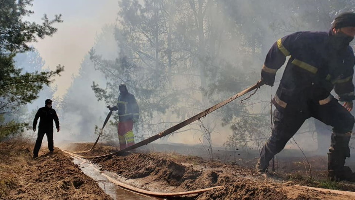 Chernobyl forest fires pose no health risk from radiation, says IAEA