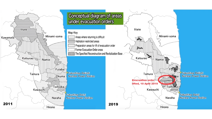 Evacuation order lifted in Fukushima host town
