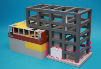 Fukushima Daiichi 4 framework model (Tepco) 400x276