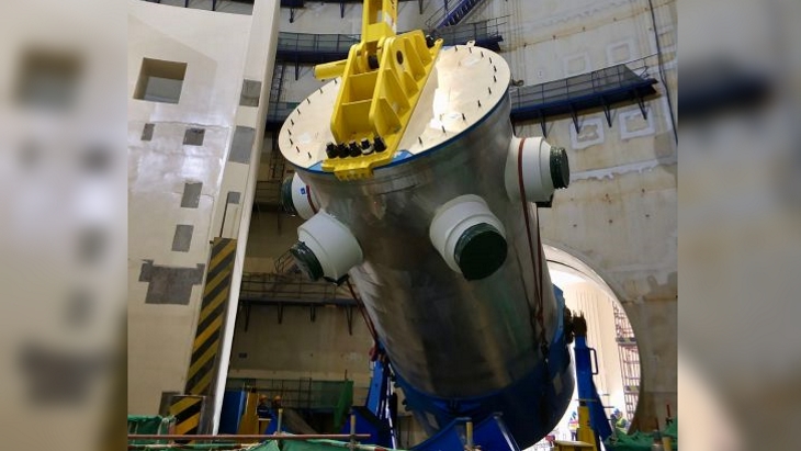 Fuqing 6 reactor pressure vessel in place