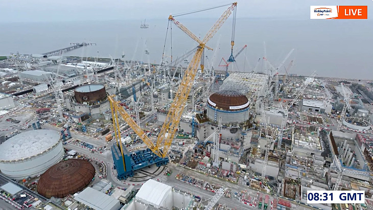 Hinkley Point C landmark dome lift - in pictures