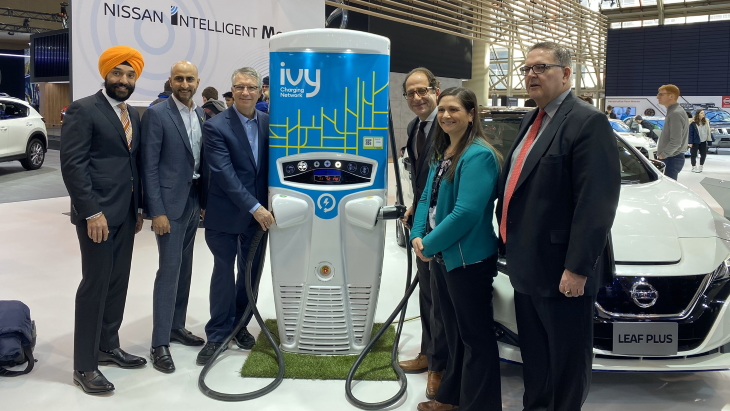 Canadian partnership launches electric vehicle charging network