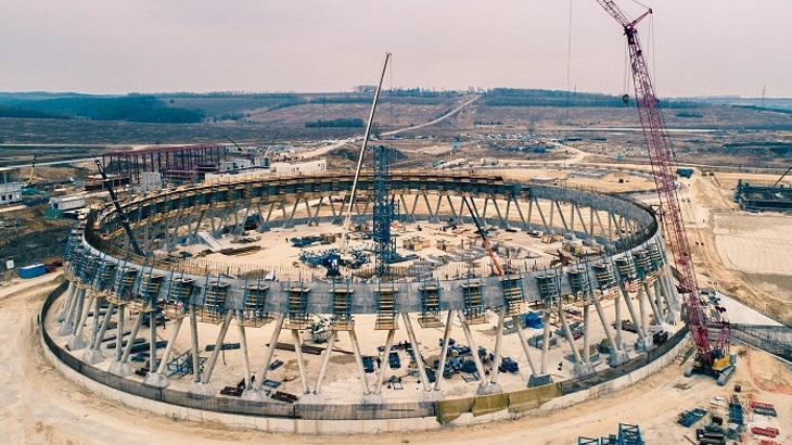 Russia&#39;s tallest cooling tower enters next construction phase