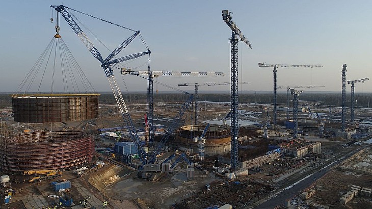 Second tier installed for Leningrad inner containment building