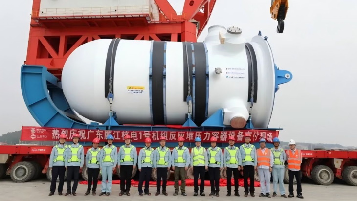 Reactor pressure vessel delivered for Lianjiang 1