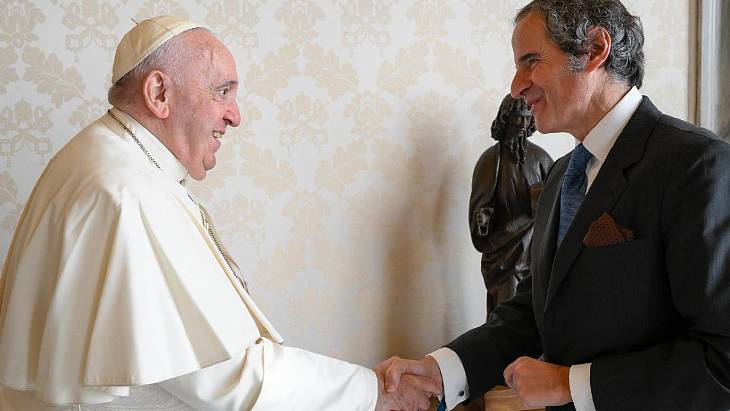 IAEA&#39;s Grossi and the Pope discuss nuclear issues