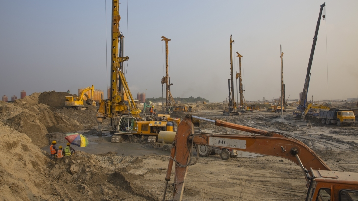 Construction progress at Bangladesh plant