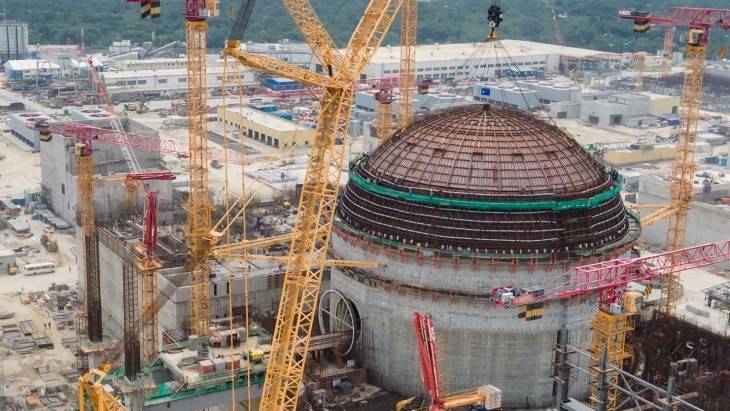 Containment dome in place at Rooppur 2