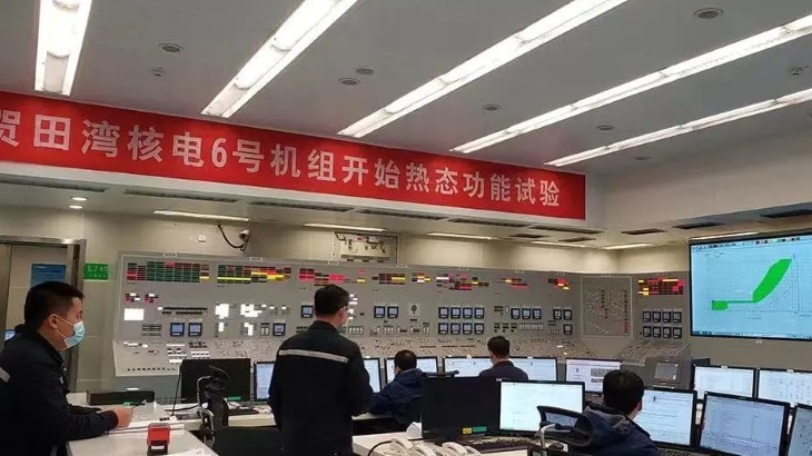 Hot testing of Tianwan 6 begins