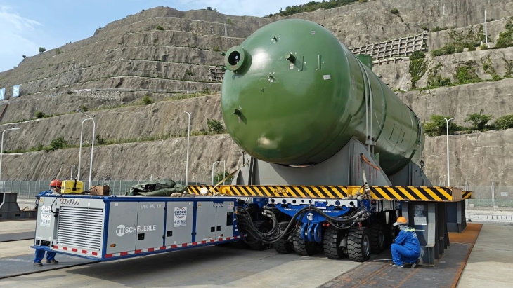 Nuclear island components arrive at Tianwan site