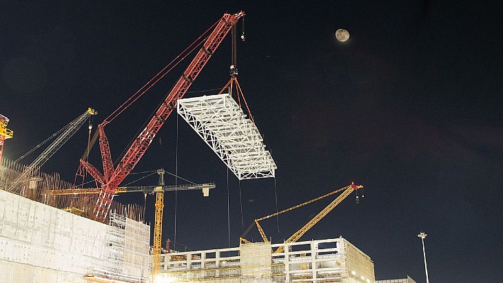 Turbine building roof installed at Akkuyu 2