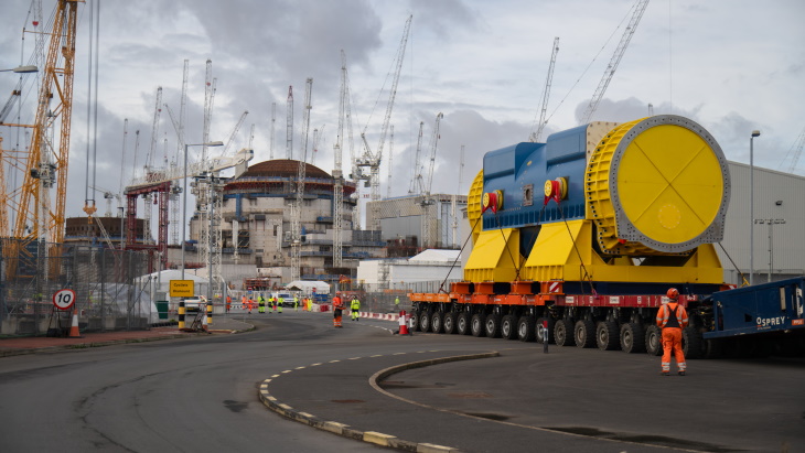 Generator stator arrives at Hinkley Point C