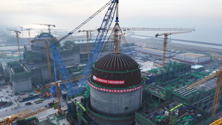 Containment dome installed at Xudabao 4