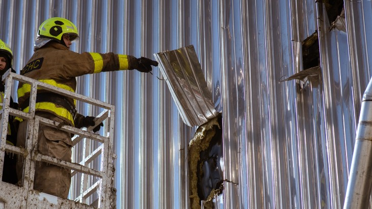 Efforts continue to eliminate small fires in Chernobyl shelter's roof